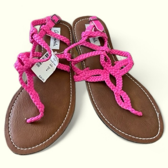🌺Ladies hot pink Aeropostale sandals size 9🌺 - Picture 2 of 4